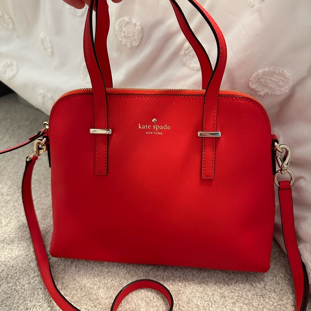Red Kate Spade Purse - London Edition - Picture 14 of 15